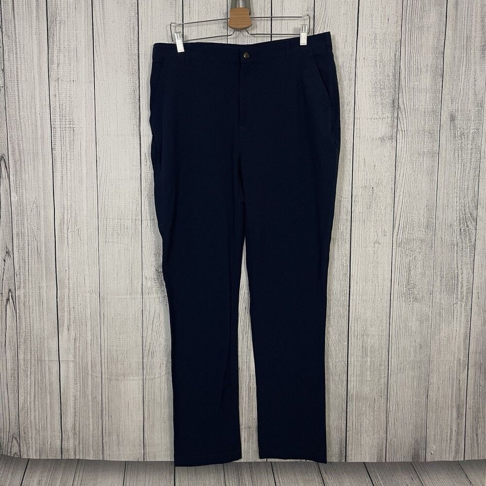 Coolibar Men's 36x34 Navy Sun Protection UPF 50 Stretch Pants Outdoor Preppy